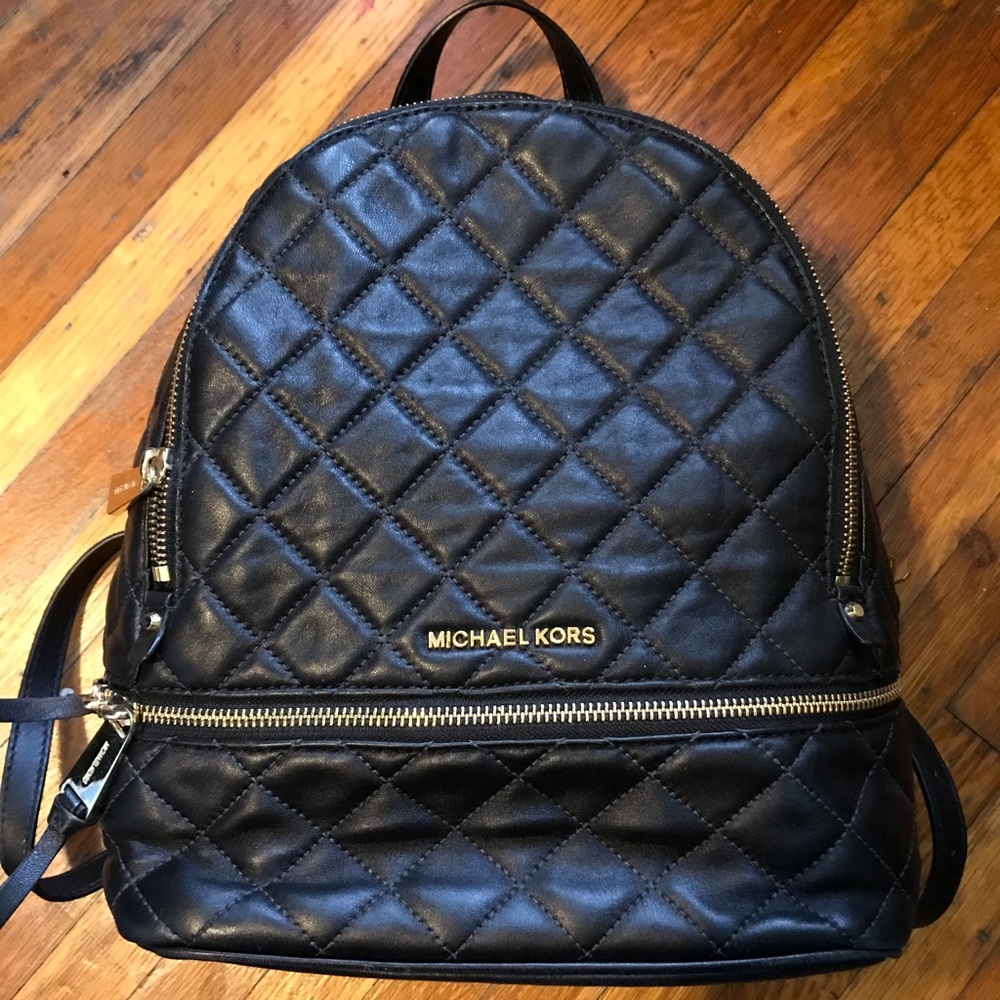 Michael Kors quilted backpack